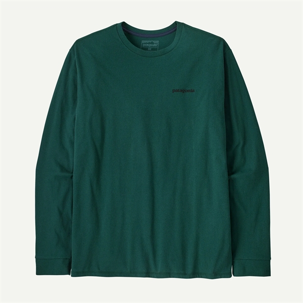 Patagonia Mens L/S P-6 Logo Responsibili Tee - Cascade Green